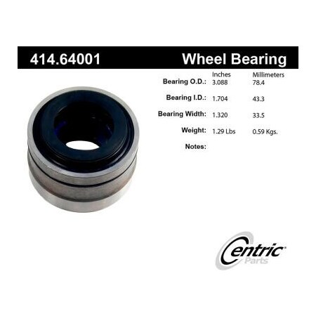 Centric C-Tek Standard Axle Shaft Repair Bearing, C-Tek 414.64001E